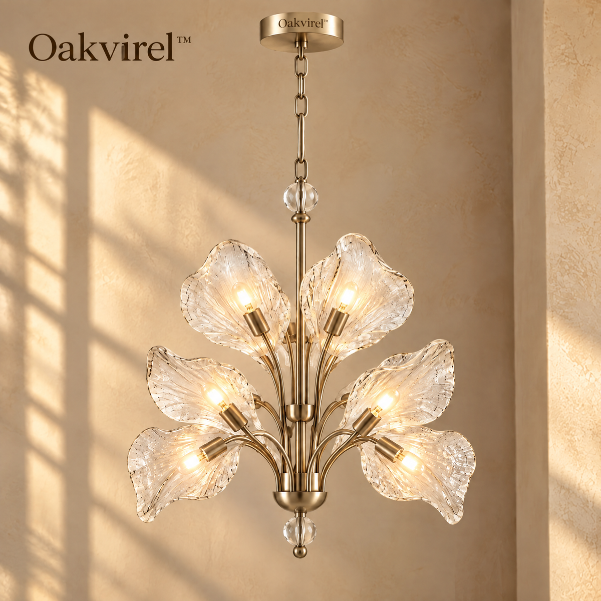 Oakvirel™ Capri 4-Light Capiz Shell Pendant Chandelier