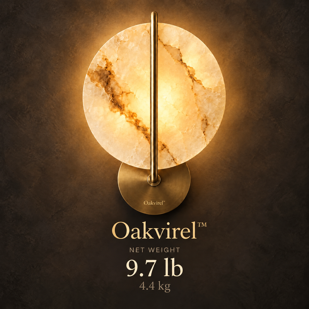 Oakvirel™ Solenne Onyx Halo Wall Sconce