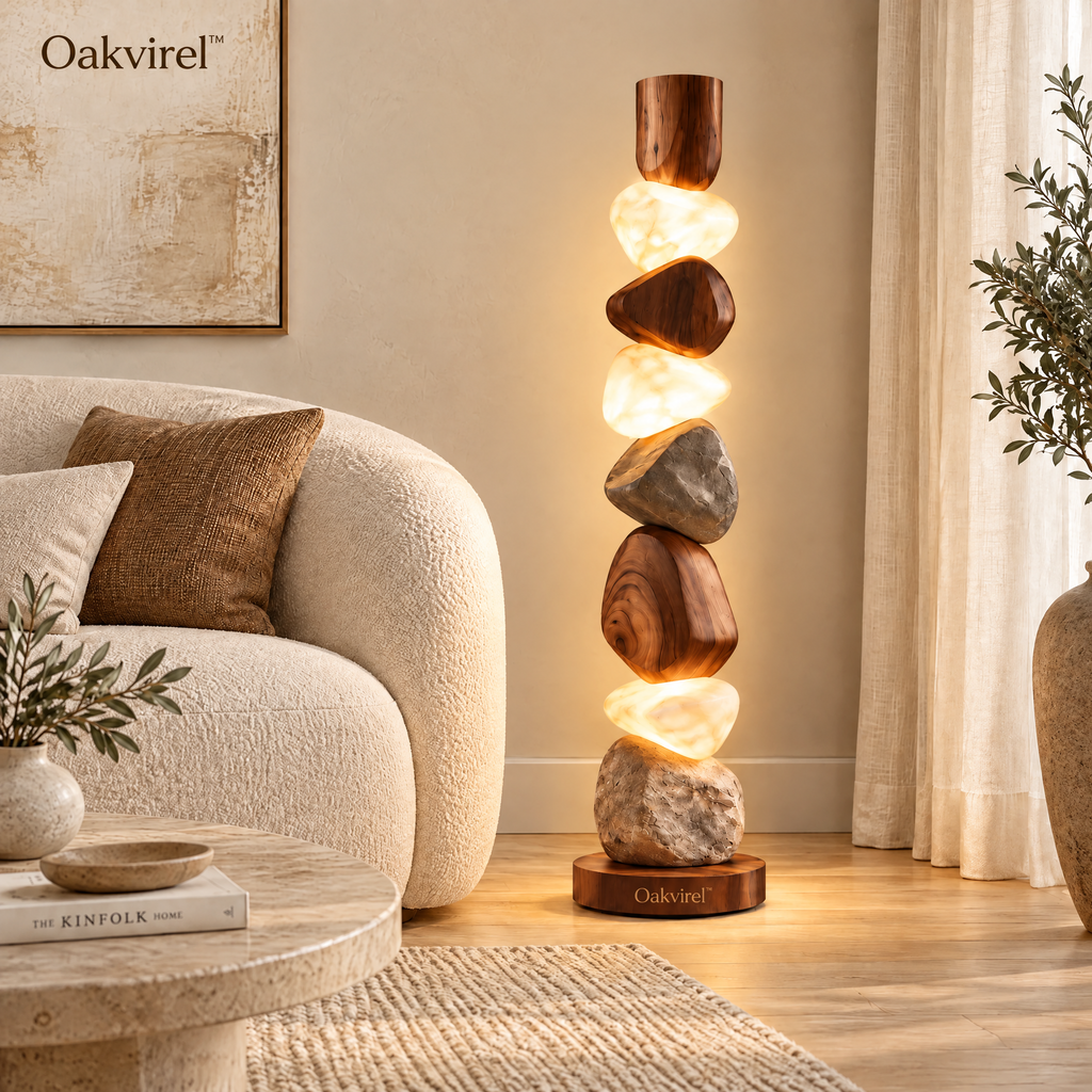 Oakvirel™ Cairn Illuminated Totem Floor