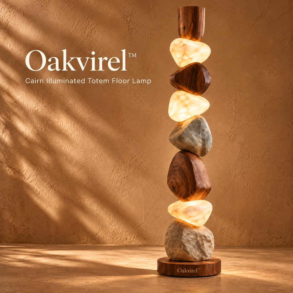 Oakvirel™ Cairn Illuminated Totem Floor
