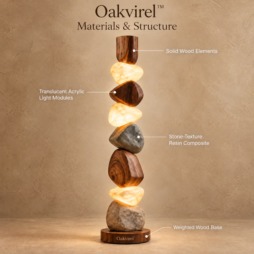 Oakvirel™ Cairn Illuminated Totem Floor
