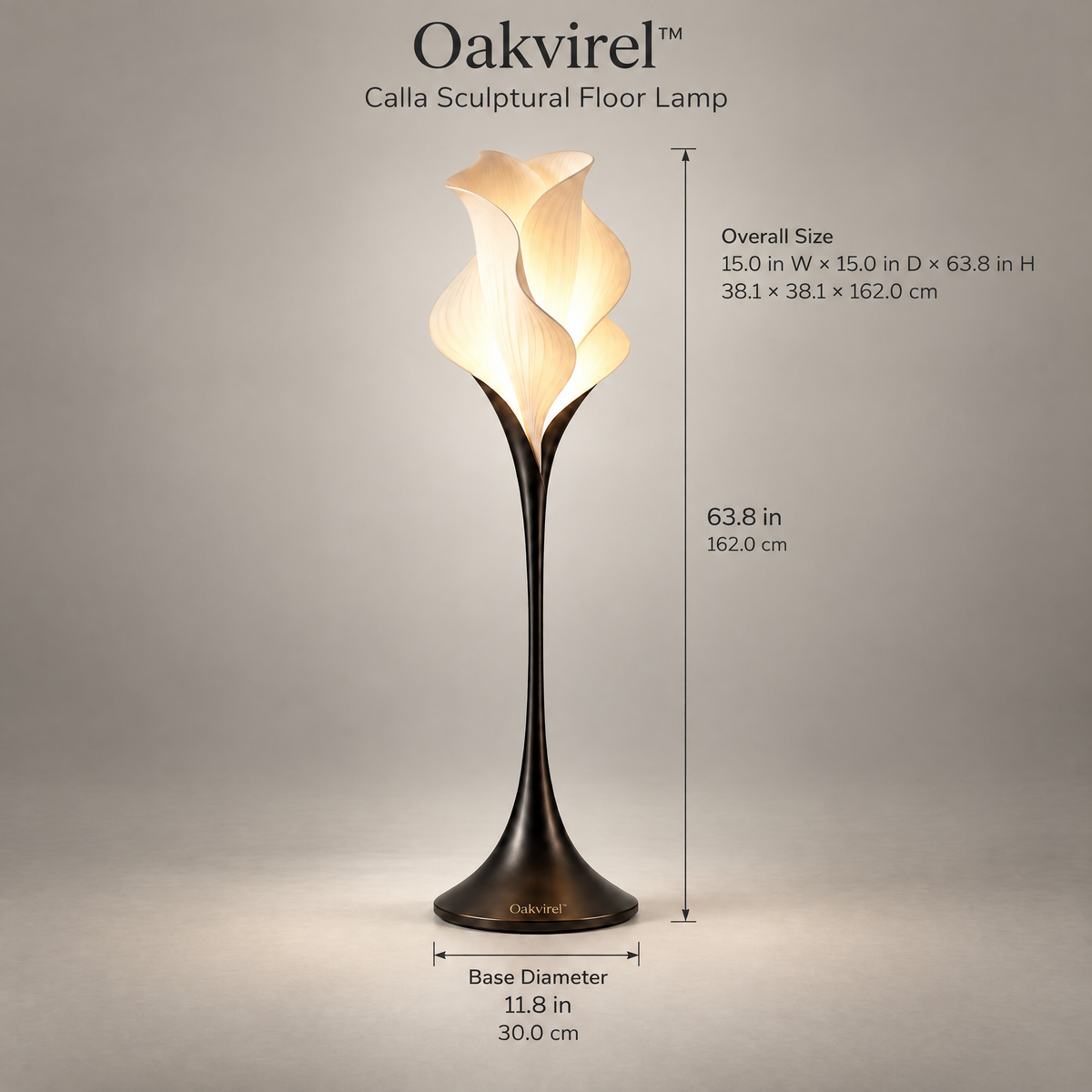 Oakvirel™ Calla Sculptural Floor Lamp